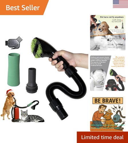 Compact vacuum grooming brush - compact,